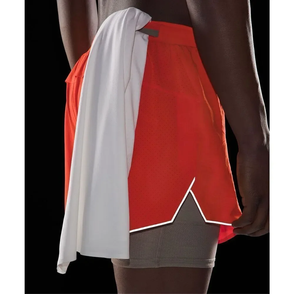 Lululemon Fast And Free Shorts‎ size S 5” Airflow Orange